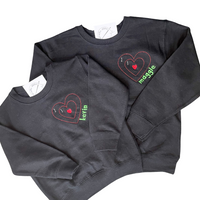 Grinch Heart Crewneck